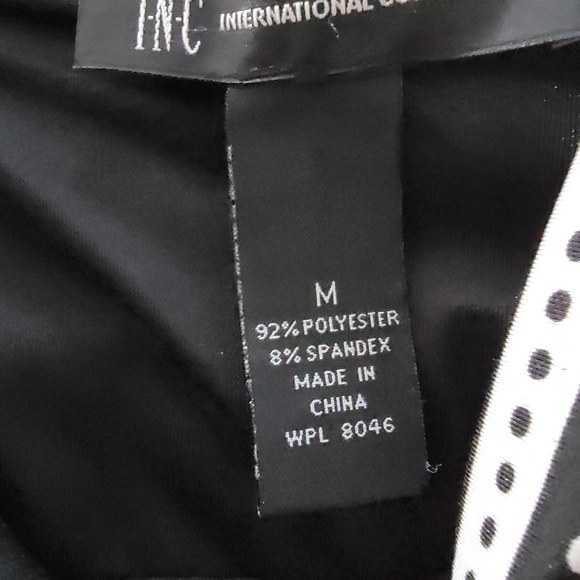 INC International Concepts Black and White Midi Dress - Picture 2 of 2